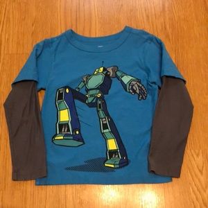 Long sleeve Tea Collection boys shirt size 5